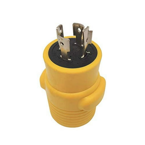 Parkworld 60417B 10 Gauge 1 ft Black 1 Outlet Generator to RV Extension Cord