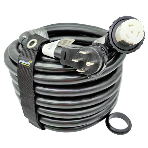 Parkworld 60639 RV Shore Power 50A Extension Cord Adapter 14-50P to SS2-50R 75 Feet