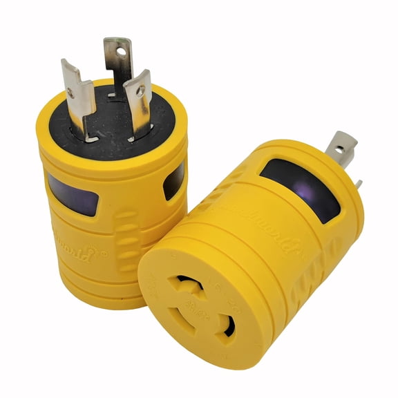 Parkworld 60707 NEMA L6-30P to L6-20R Adapter, Twist Lock L6 30A Plug to 20A Socket Adapter