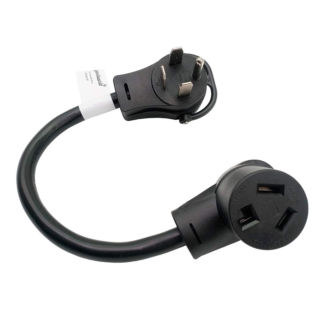 Parkworld 60769 Welder Adapter Cord Welding NEMA 14-60P to 10-30R Dryer 3 Prong Female, 30AMP, 1.5FT