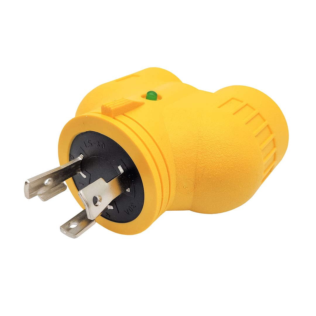 Parkworld 60851 NEMA L5-30 Splitter Adapter, Generator 30 AMP 3-Prong 125V Twist Lock Male Plug L5-30P to (2) L5-30R Female Receptacle