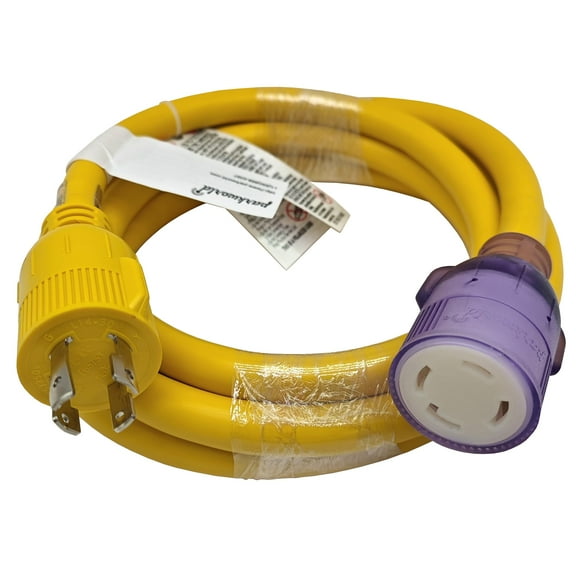 Parkworld 61094 Inverter Generator Parallel Kit Terminals with Cable to RV 30A TT-30R Female, 120V, 30A, 3FT