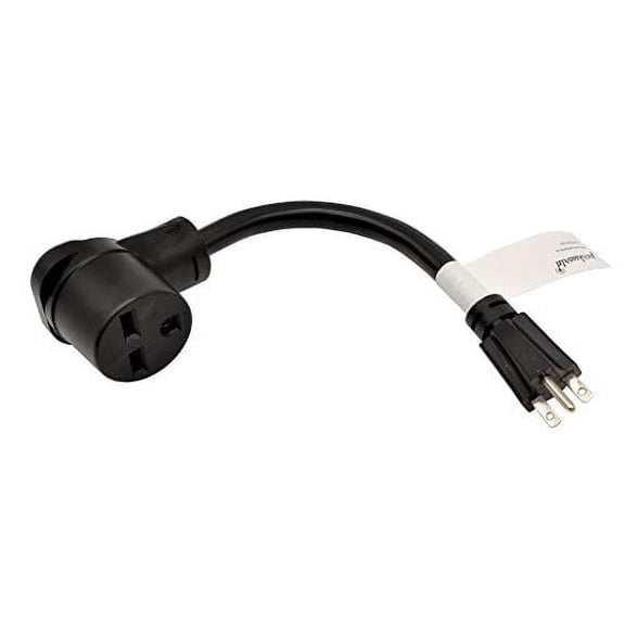 Parkworld 61360 NEMA 6-15P to 6-30R, A/C 15A to Welder 30A Adapter Cord, 15A 250V 1 Feet