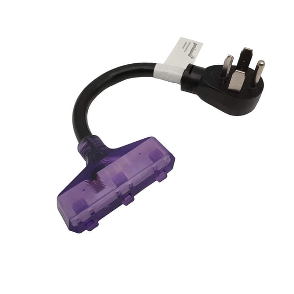 Parkworld 61452 Dryer Adapter Cord, 14-30P Male to (3) 5-15R Female Household Tri Outlet with Lighted, 14 inch