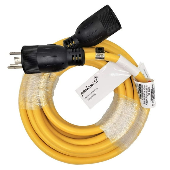 Parkworld 61742 NEMA L5-20 Extension Cord, Locking 3-Prong, 20 AMP, 125 Volts, 5000 Watts (25FT)