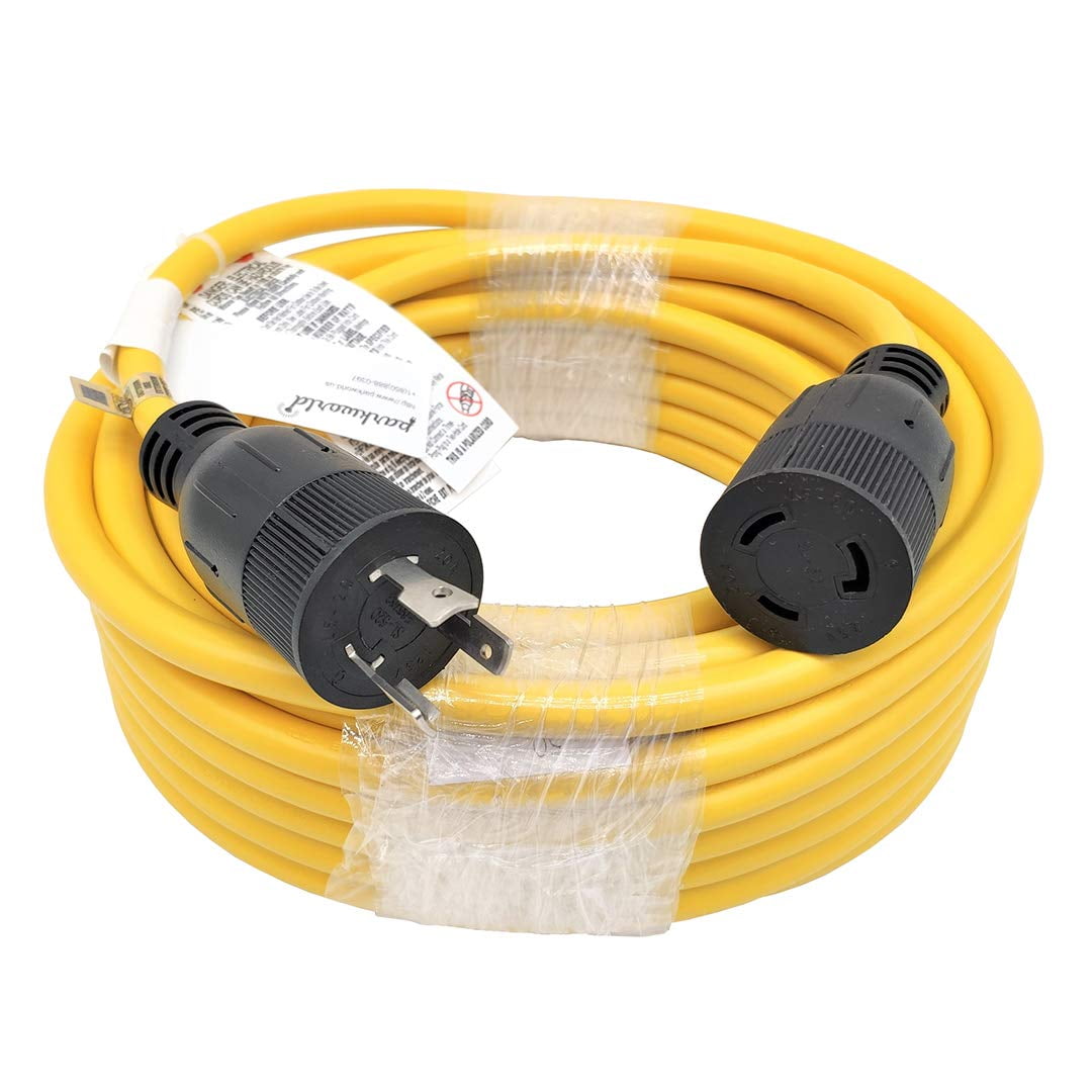 Parkworld 61766 NEMA L5-20 Extension Cord, Locking 3-Prong, 20 AMP, 125 Volts, 5000 Watts (50FT)