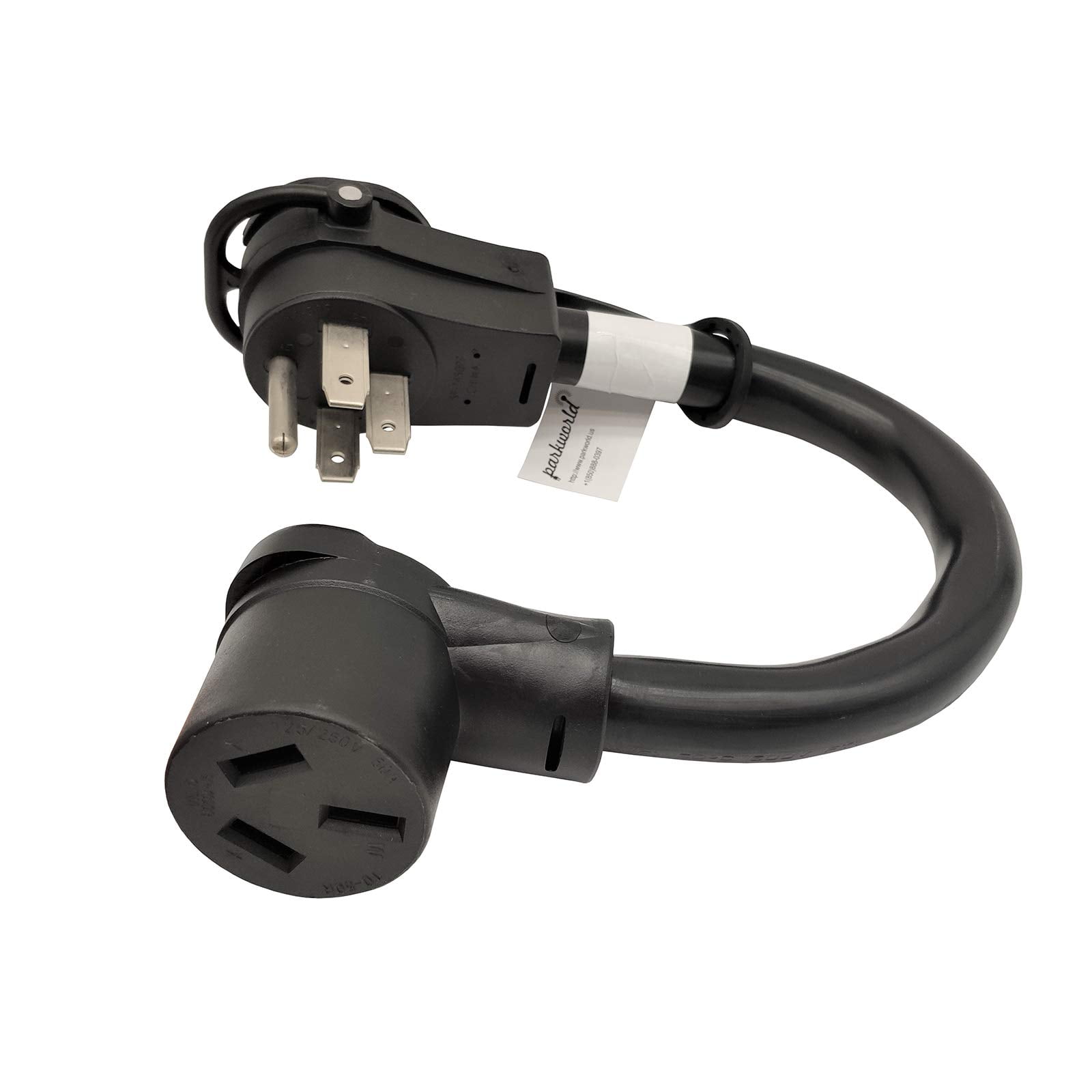 Parkworld 62008 RV 50A Splitter Adapter Cord 14-50P to 14-50R & 10-50R Industrial 3-Prong 50A 250V Female (1.5FT)