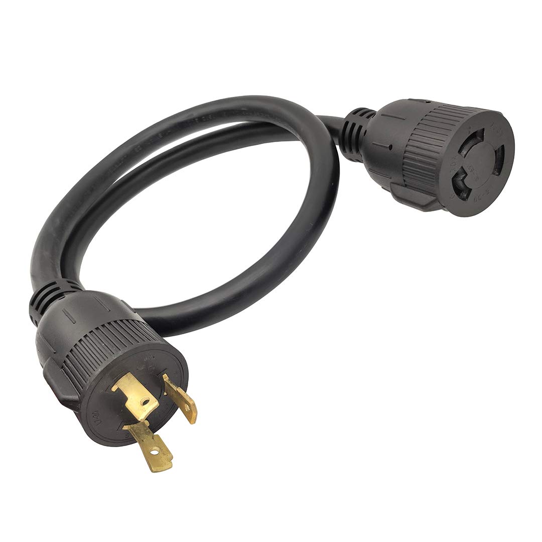 Parkworld 62091 NEMA L7-30P to L6-30R Adapter Cord, 3-Prong 30A, 277V ...