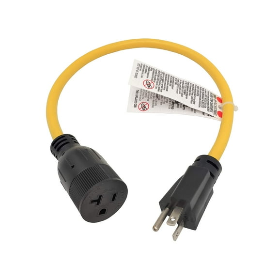 Parkworld 62183A NEMA 5-20 Adapter Cord 5-20P to 5-20R (T Blade Female Also for 5-15R Household outlet) 125V, 20A, 2500W (SJTW,2FT)