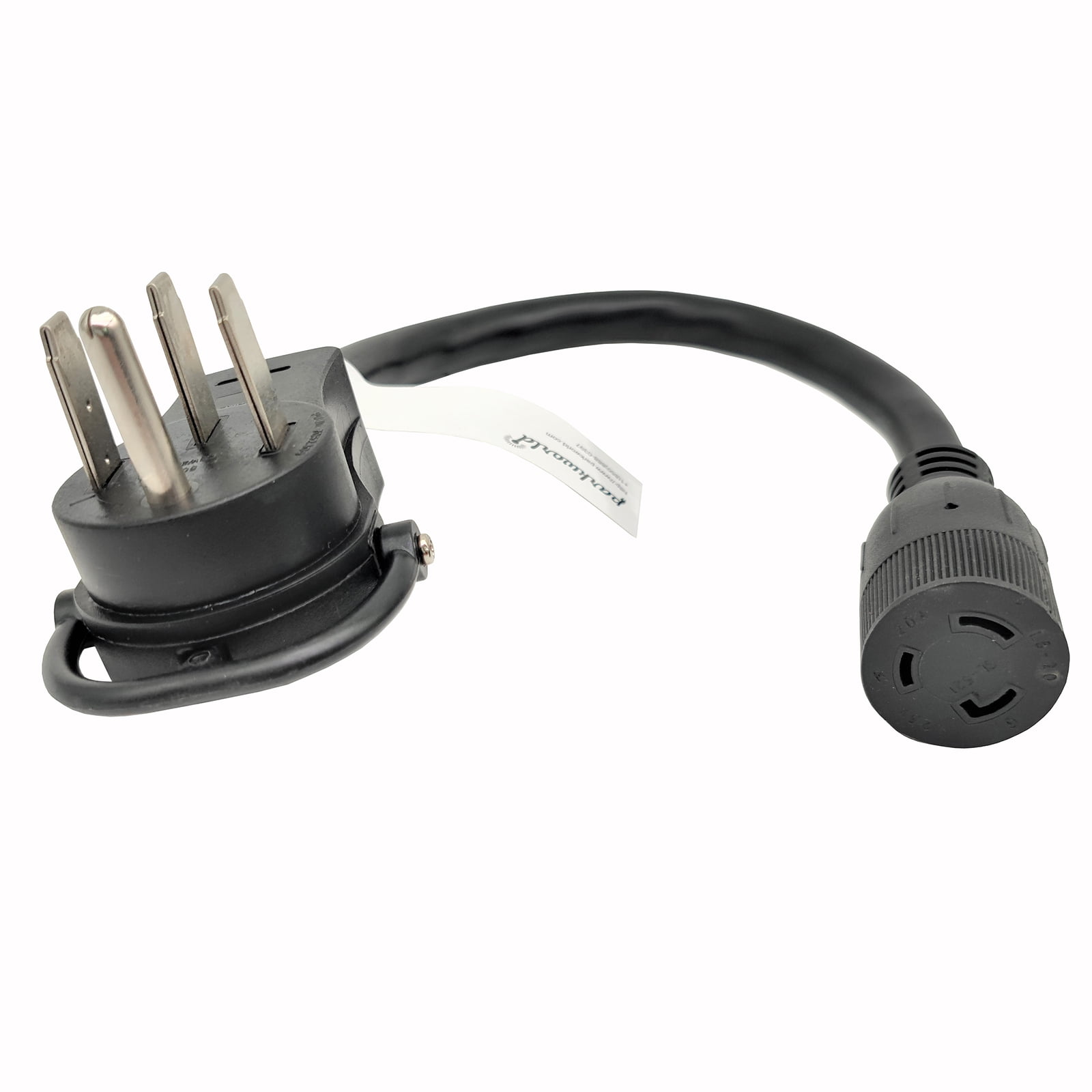 Parkworld 62497 Welder Adapter Cord RV 50A NEMA 14-50P to L5-20R Twist Lock 3 Prong Female, 20AMP, 125 Volt, 1.5FT