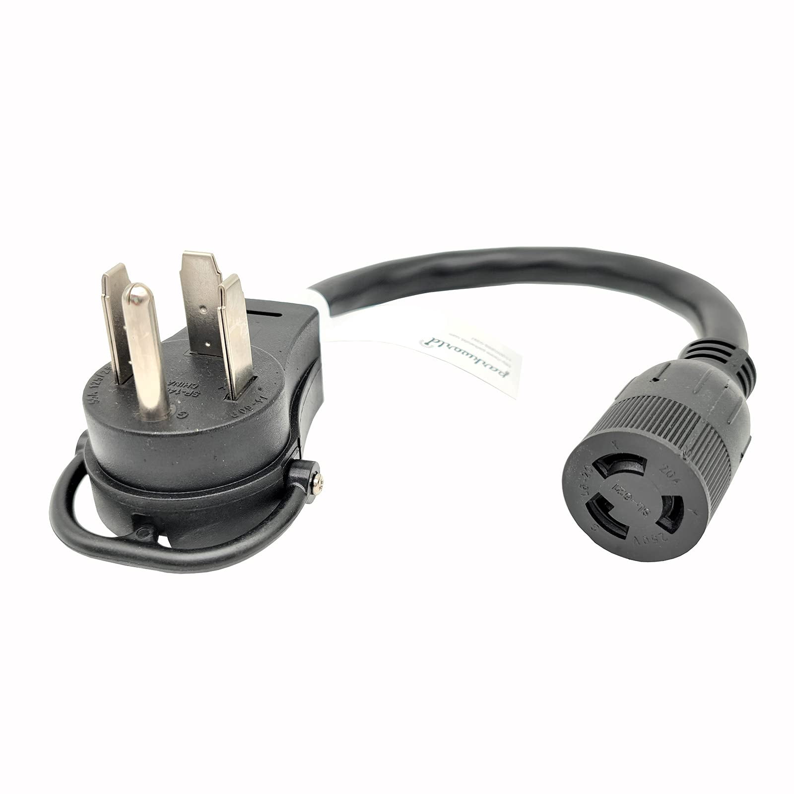 Parkworld 62534 Welder Adapter Cord Welder NEMA 14-60P to L6-20R Twist Lock 3 Prong Female, 20AMP, 250 Volt, 1.5FT