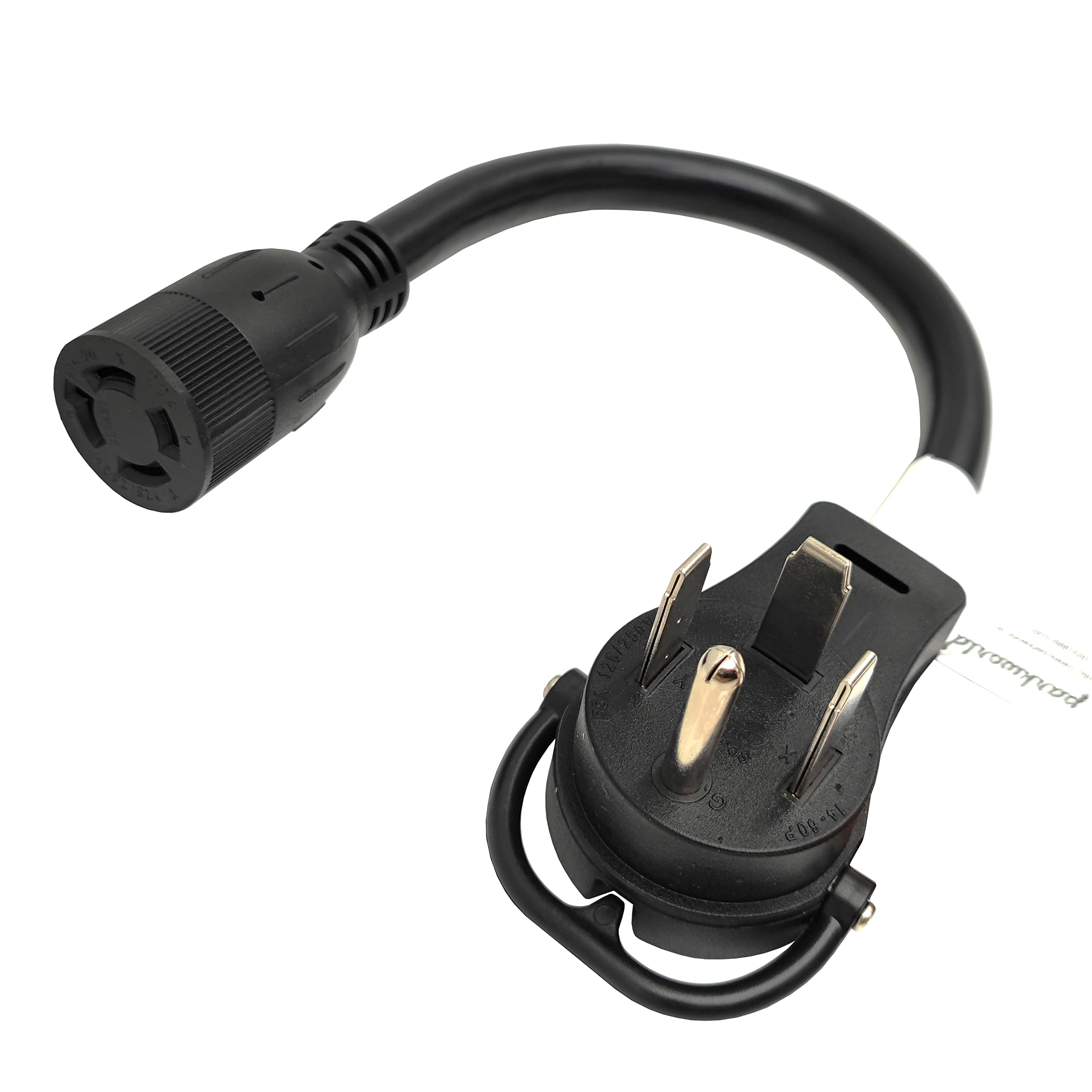 Parkworld 62541 Welder Adapter Cord Welding NEMA 14-60P to L14-20R Generator 4 Prong Female, 20AMP, 1.5FT