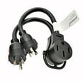 thumbnail image 1 of Parkworld 62732 Combiner Adapter Cord, Generator (2) L5-30 Plug Male to RV or EV 14-50 Receptacle Female with Handle, 1 of 3