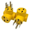 thumbnail image 1 of Parkworld 62831 NEMA 14-50P to 6-30R One Piece Compact Adapter RV to Workshop Output 30amp 250Volt, 1 of 4
