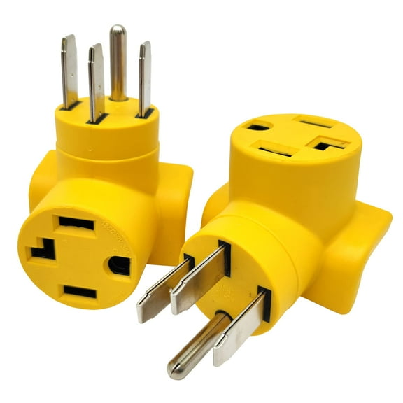 Parkworld 62886 NEMA 14-50P to 14-30R One Piece Compact Adapter RV to Dryer Adaptor Output 30amp 250Volt