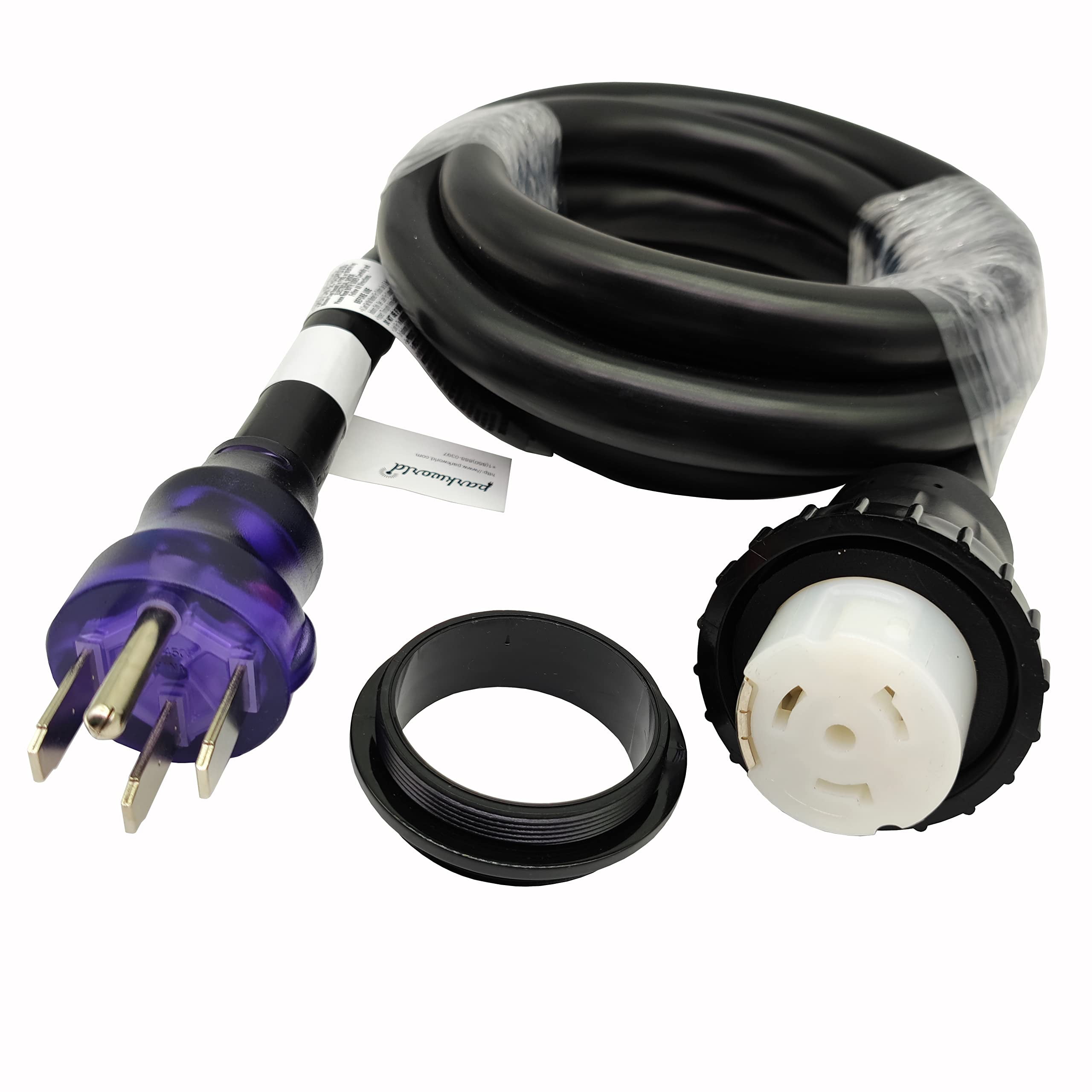 Parkworld 692118 Shore Power Adapter Generator 30A L14-30P Male To Marine 50A SS2-50R Female