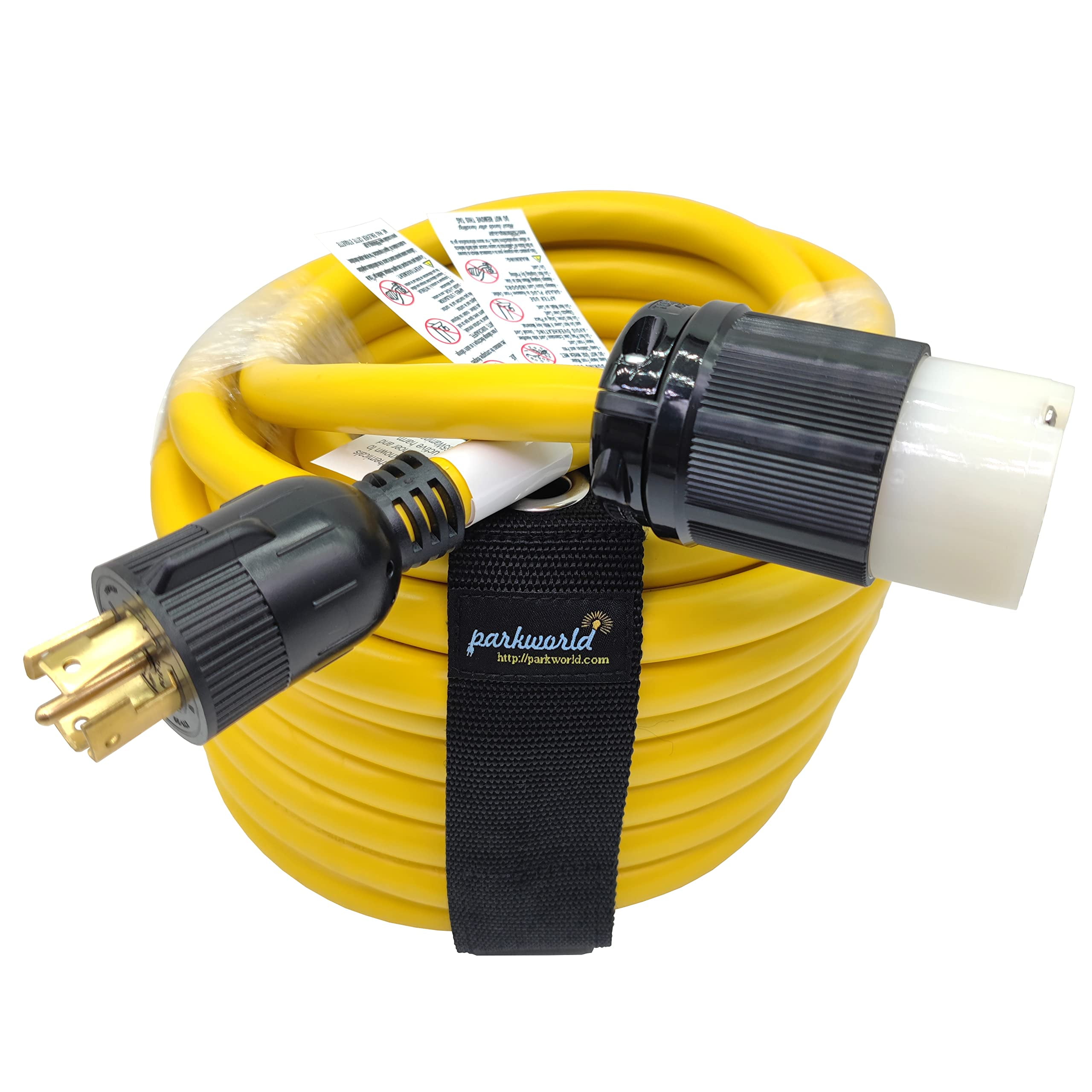 Parkworld 63661 NEMA L21-30 Extension Cord with SJTW (5) 10AWG, UL Listed (50FT)