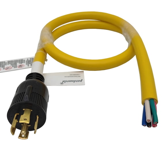 Parkworld 63708 NEMA L21-30 Plug Male with SJTW (5) 10AWG, UL Listed (4FT)