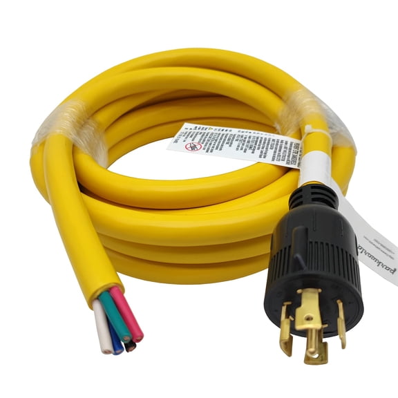 Parkworld 63722 NEMA L21-30 Plug Male with SJTW (5) 10AWG, UL Listed (15FT)