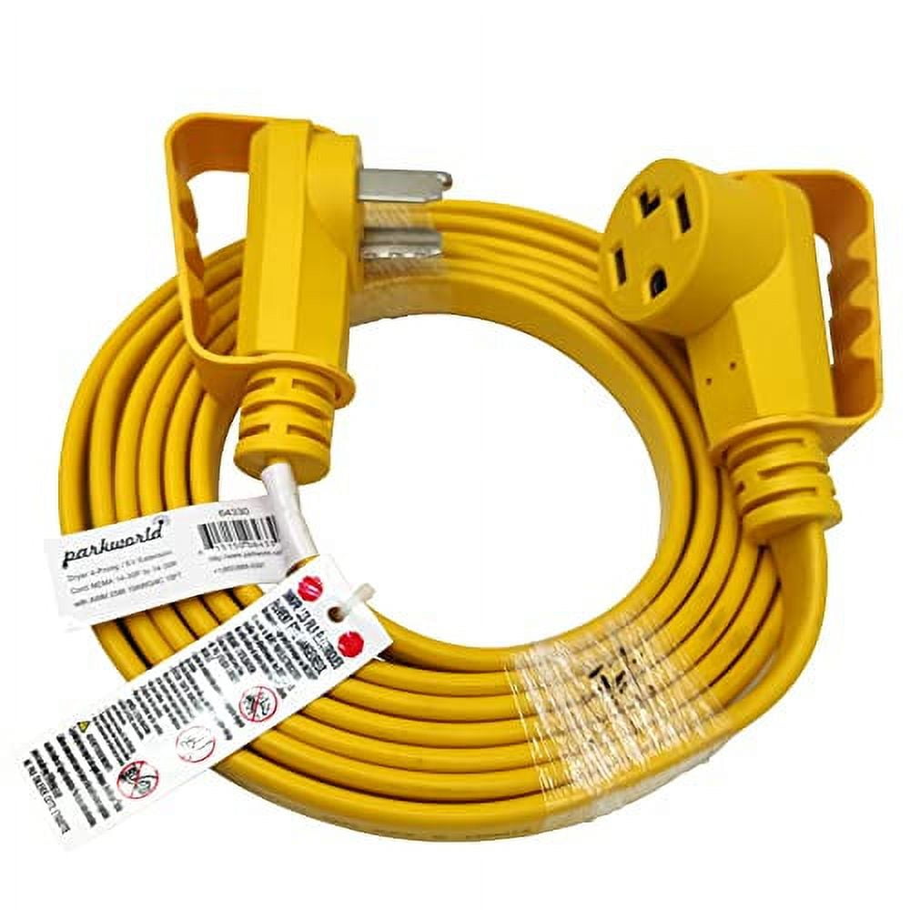 Parkworld 64330 EV Extension Cord, 4Prong Electric Dryer, HeavyDuty