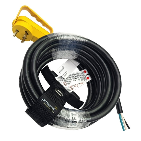 Parkworld 64828 NEMA TT-30 Male RV 30A Replacement Plug with Power Cord, UL Listed (25FT)