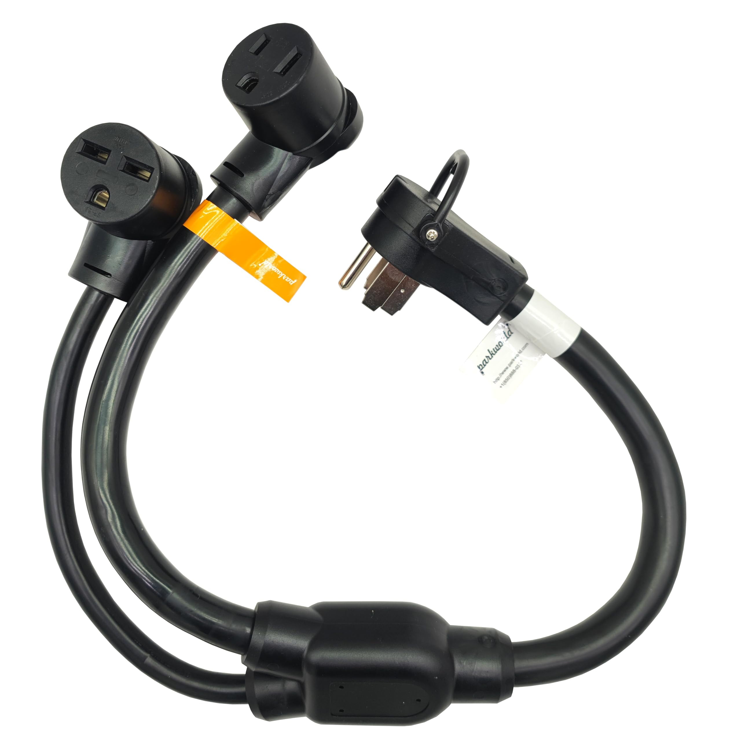 Parkworld 65214 4-Prong RV Splitter, NEMA 14-50P to 6-50R and 6-30R 3FT