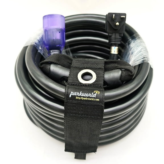 Parkworld 65252 NEMA 5-20 Extension Cord 5-20P to 5-20R (T Blade Female Also for 5-15R Adapter) 125V, 20A, 2500W (50FT)