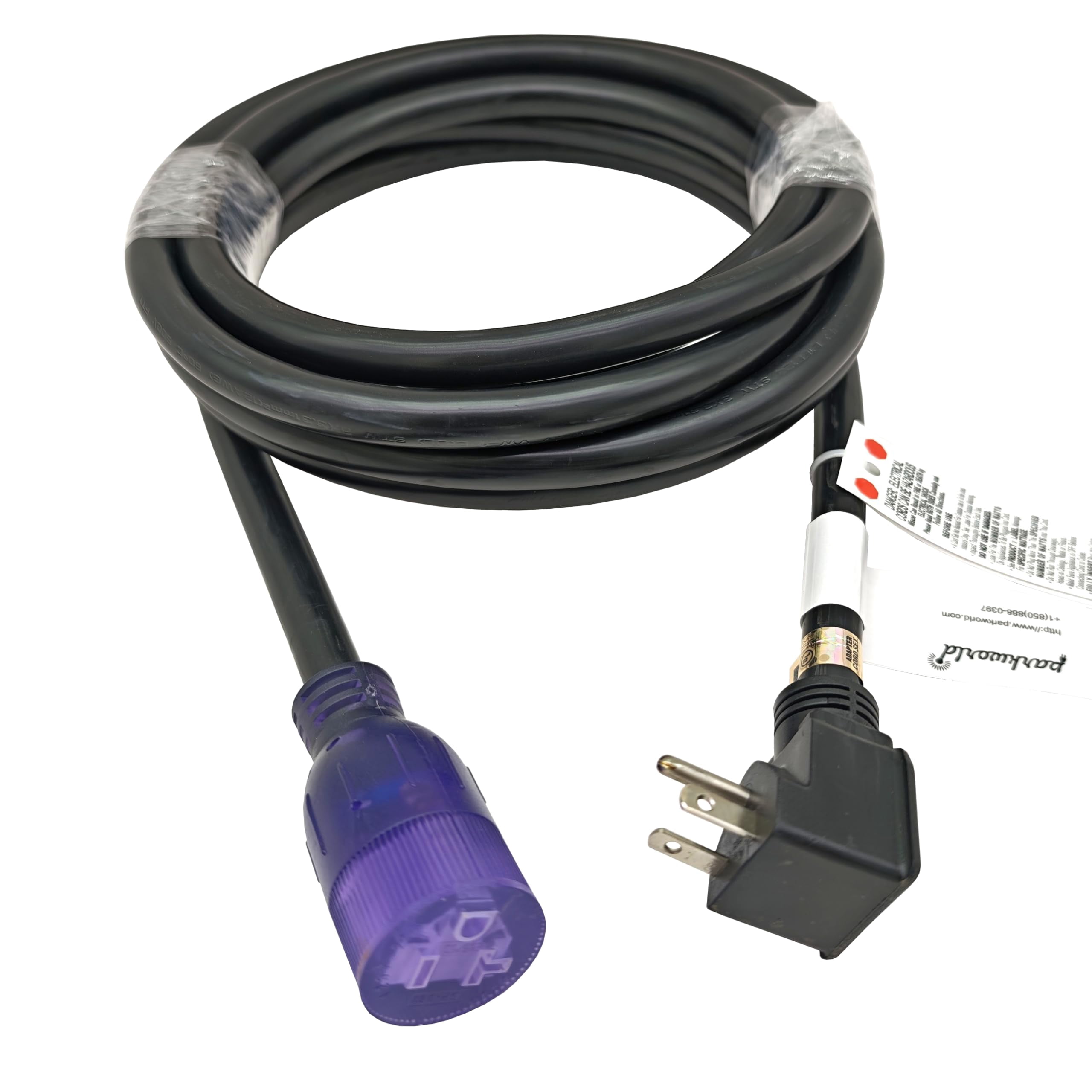 Parkworld 65276 NEMA 5-20 Extension Cord 5-20P to 5-20R (T Blade Female Also for 5-15R Adapter) 125V, 20A, 2500W (16FT)
