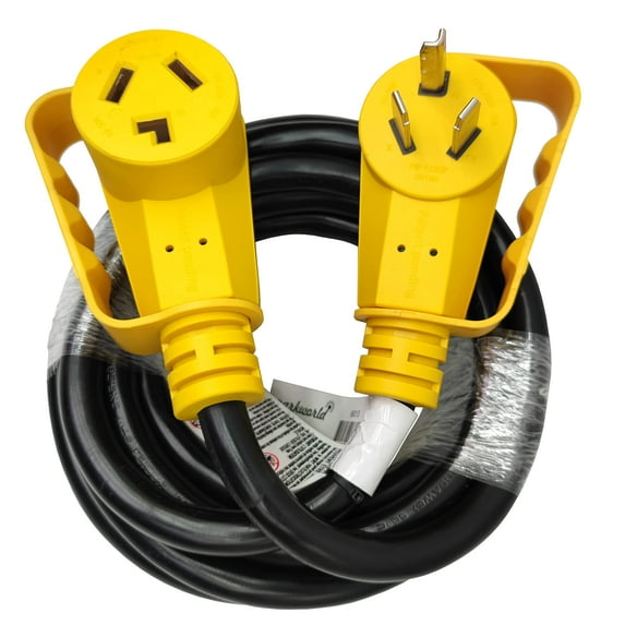 Parkworld 66013 EV Extension Cord, Dryer 3-Prong NEMA 10-30 Extension Cord, EV 10-30P to 10-30R, 30A, 125V/250V, 7500W (15FT)