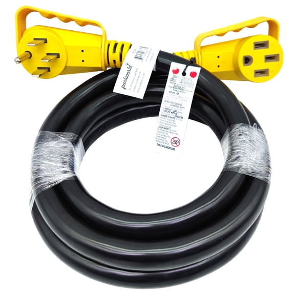 Parkworld 66334 6 Gauge 10 ft Black 1 Outlet RV/EV Heavy Duty Extension Cord