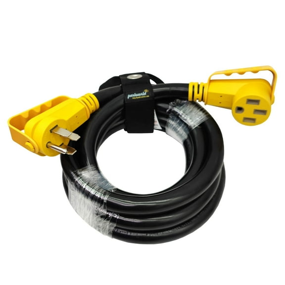 Parkworld 66341 NEMA 14-50 Extension Cord for RV Hookup and EV Charger, 4-Prong, 50 AMP, 125/250 Volts, 12500 Watts (15FT)