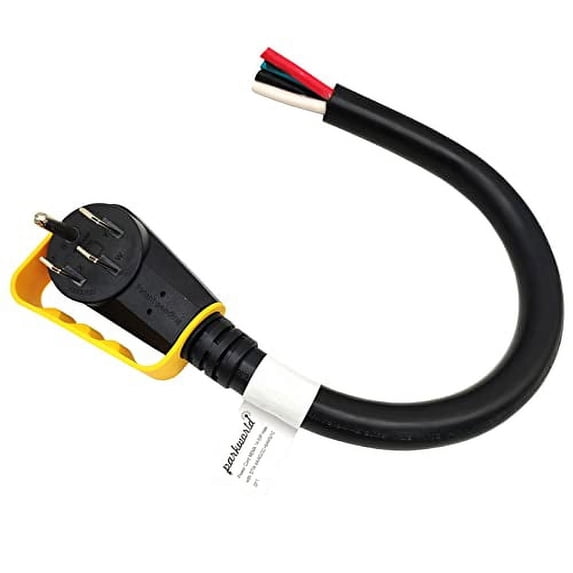 Parkworld 66419 RV / EV Replacement Power Cord NEMA 14-50 Plug 50A Male, 14-50P (25FT)