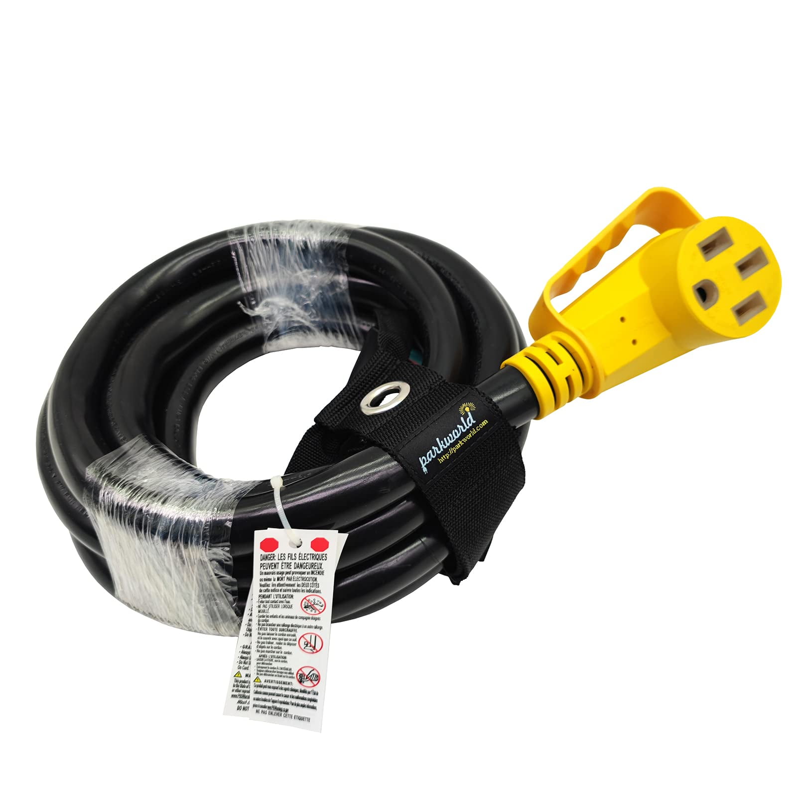 Parkworld 66440 RV / EV Replacement Power Cord NEMA 14-50 Receptacle 50A Female, 14-50R (15FT)