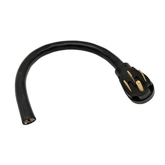 Parkworld 68147 NEMA 14-50P Male 4 Prong 125V/250V Plug with 1.5FT STW 8AWG/4C Support 40A Overload, UL Listed