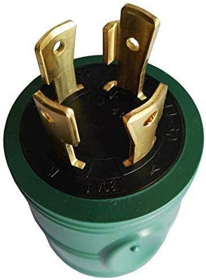 Parkworld 691784 30 AMP Power Adapter 4 Prong Generator Locking L14 30P Male Plug to RV TT 30R Female Receptac