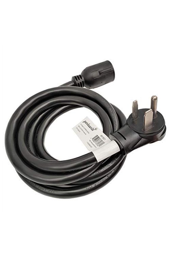 691821B Adapter Cord Welder 50 Amp 6-50P Male right angle to 30 Amp L6-30R Locking Connector Female(8FT)