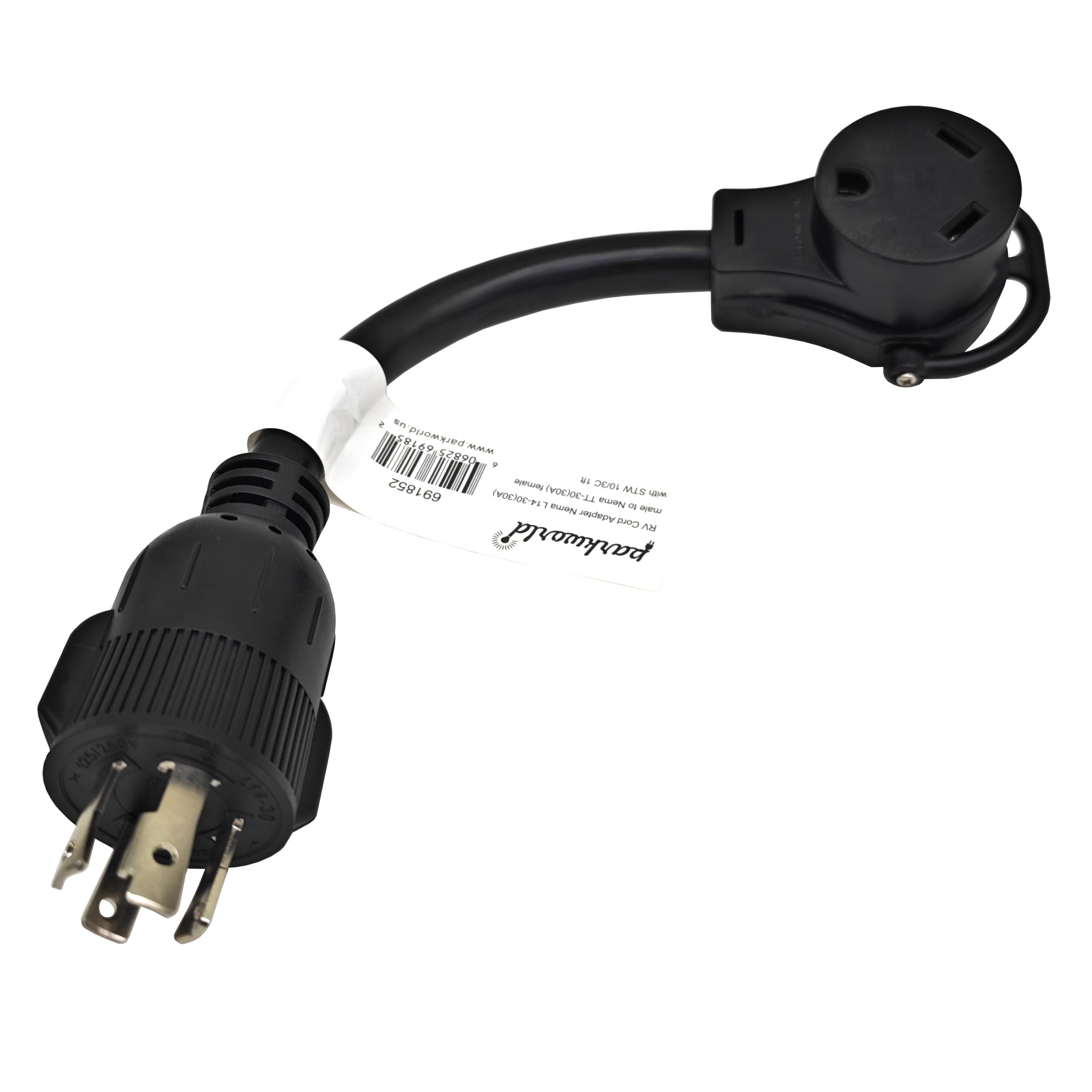 Parkworld 691852 30 AMP Power Adapter cord 4-Prong Generator