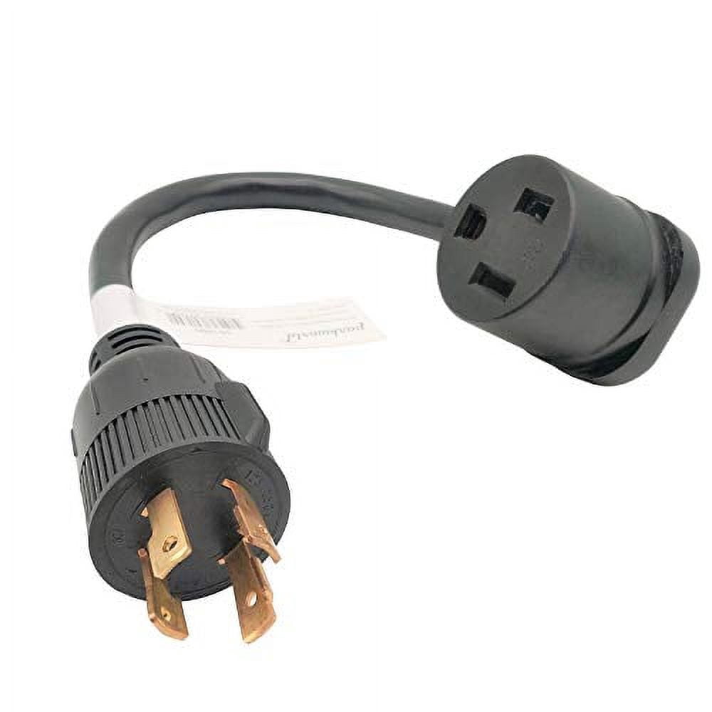 Parkworld 691890A Power Adapter cord 4-Prong Generator 30A Locking L14-30P Male to Welding 50 AMP 6-50R Female (1.5FT)
