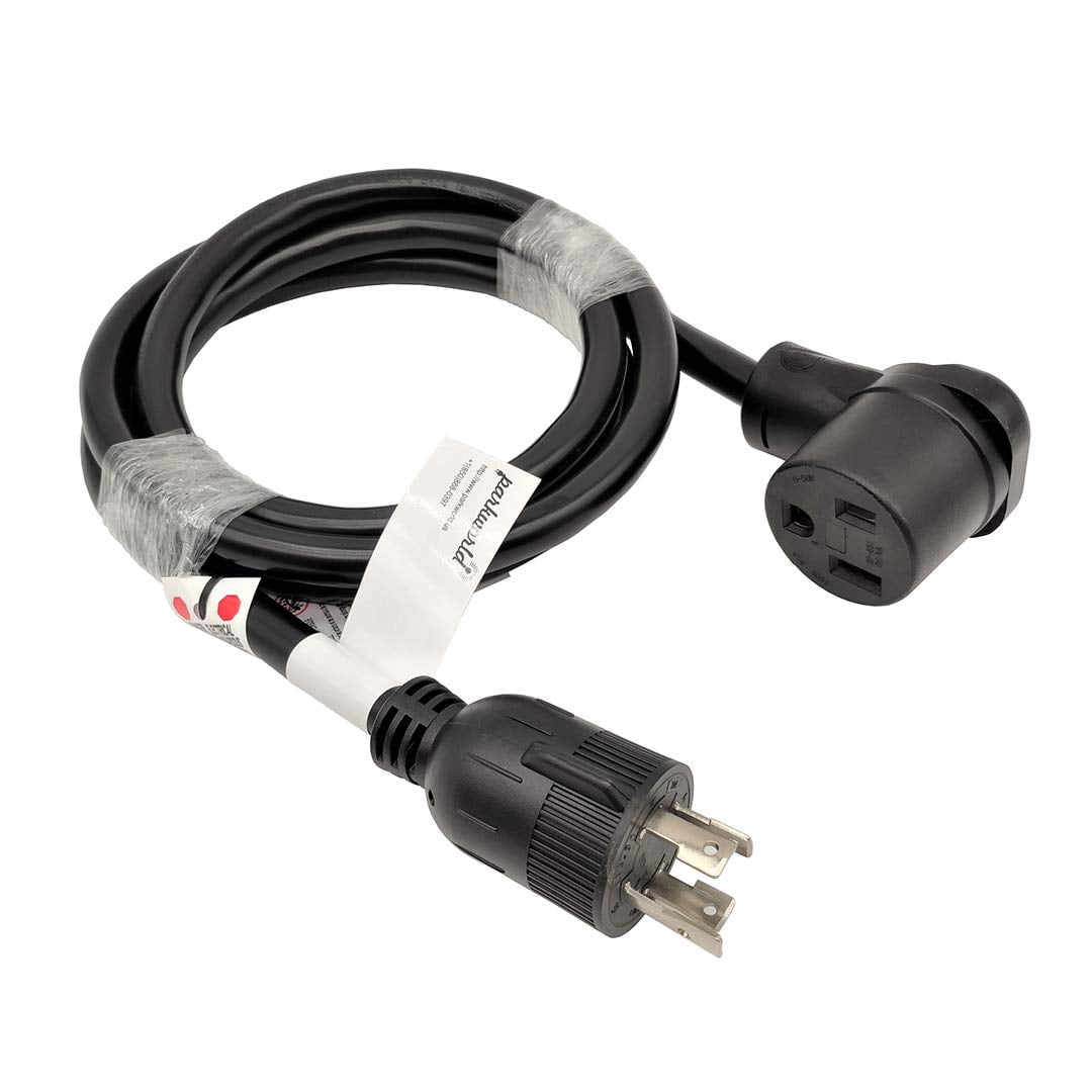 Parkworld 691890B Power Adapter Cord 4-Prong Generator 30A Locking L14-30P Male to Welding 50 AMP 6-50R Female (8FT)