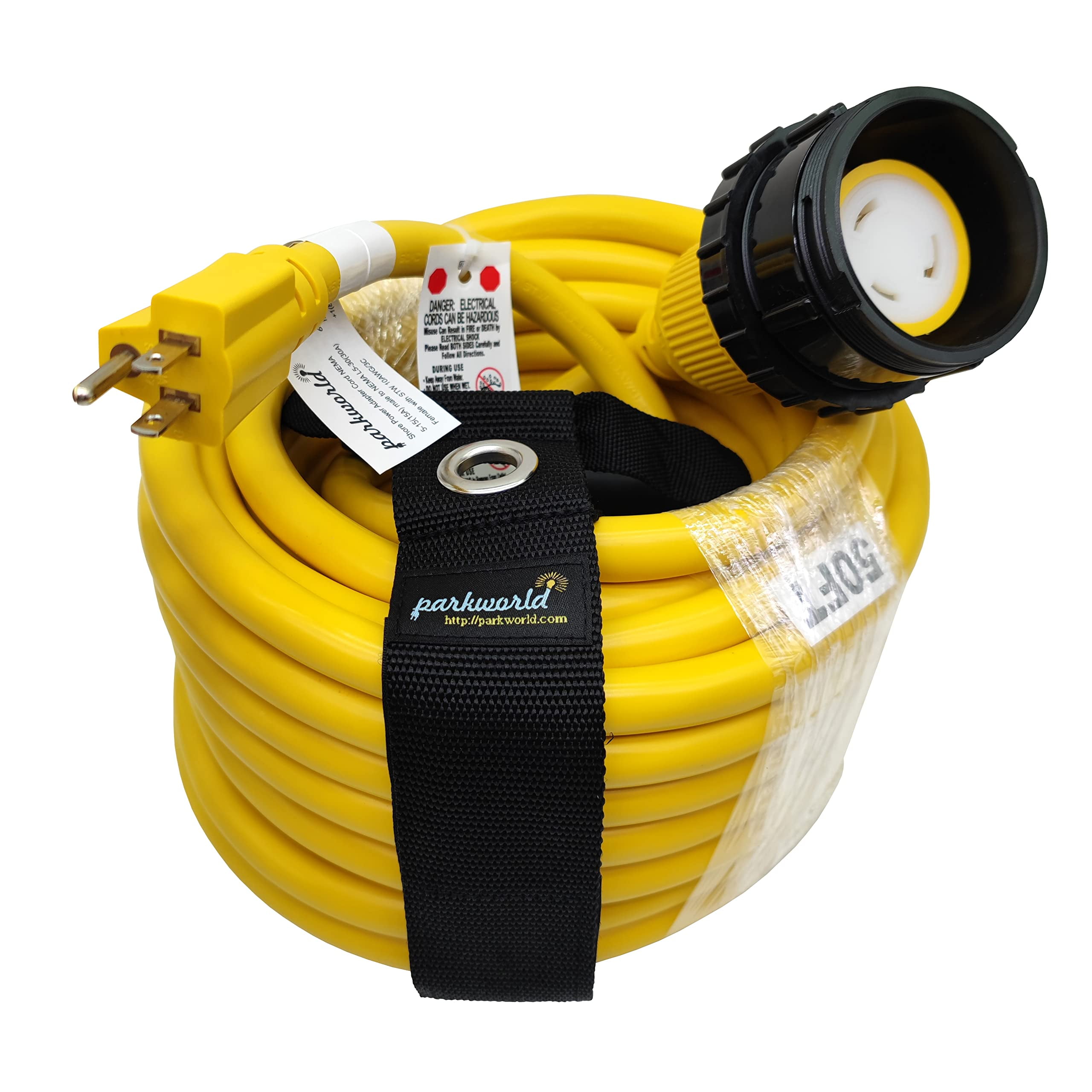 Parkworld 692118 Shore Power Adapter Generator 30A L14-30P Male To Marine 50A SS2-50R Female