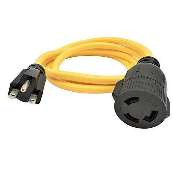 Parkworld 692149 Adapter Power Cord 15 AMP 6-15 Plug to welding twist lock 30 AMP L6-30 Receptacle, 6FT