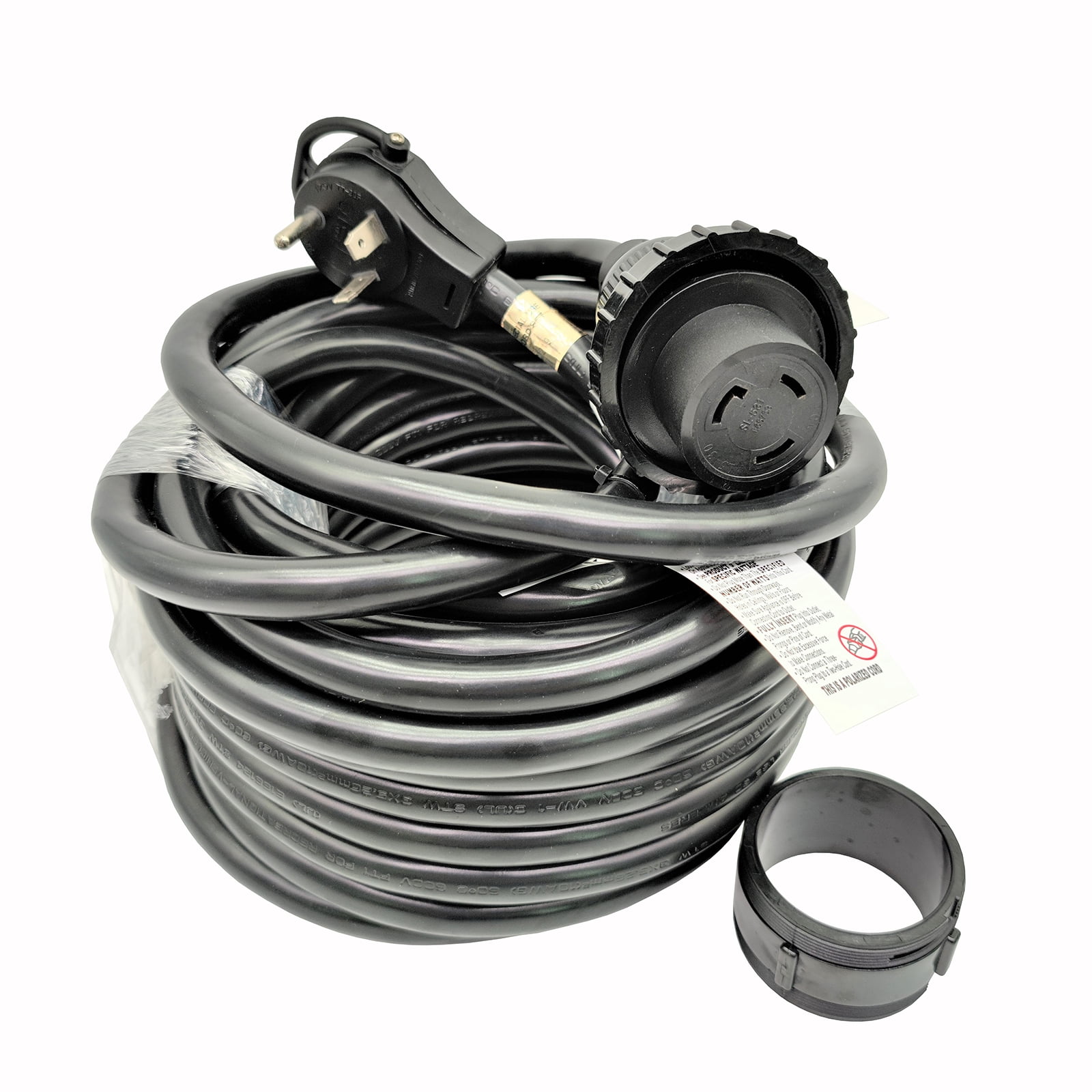 Parkworld 692200 RV Shore Power 30A Extension Cord Adapter TT-30P to L5-30R 50FT