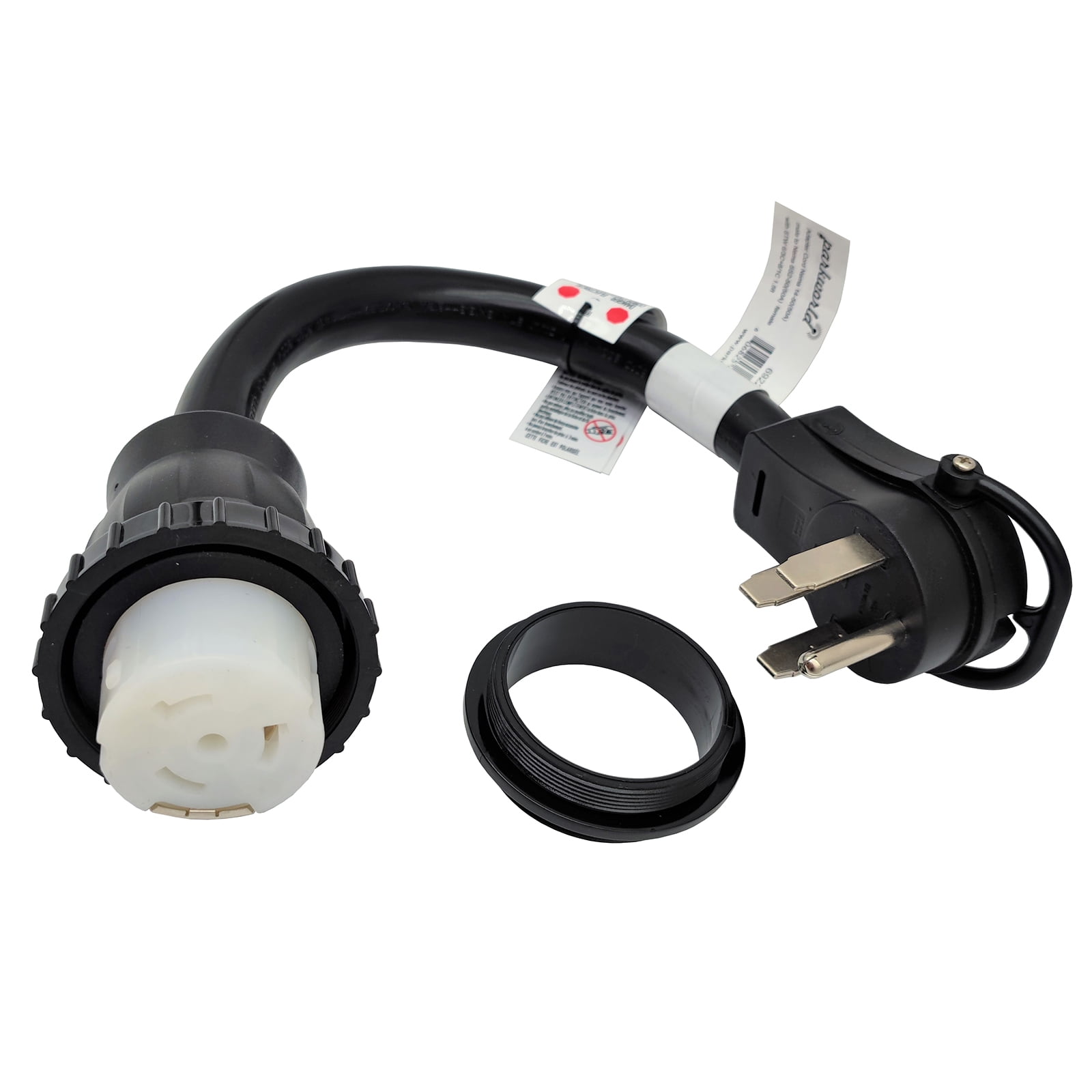 Parkworld 692248 RV Shore Power 50A Adapter Cord 14-50P to SS2-50R 1.5FT