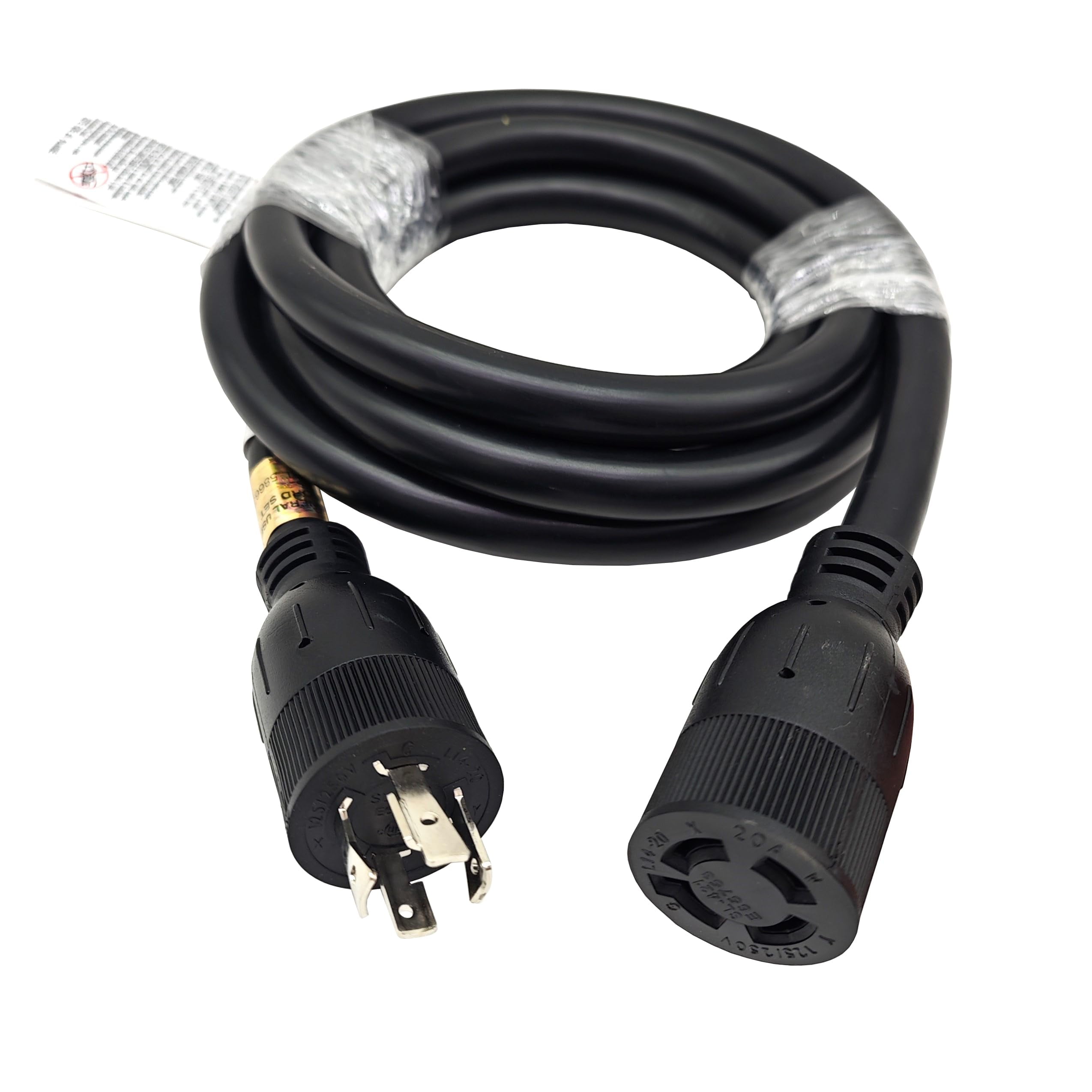 Cordon pour génératrice de 3 pieds - L14-30P à 5-20R - 10 AWG