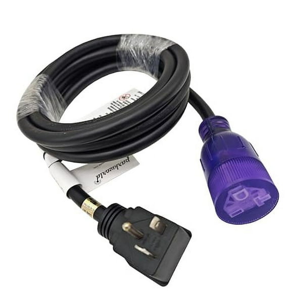 Parkworld 79247 NEMA 6-20 Extension Cord 6-20P to 6-20R (T Blade Female Also for 6-15R Adapter) 250V, 20A, 5000W (10FT)