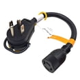 thumbnail image 1 of Parkworld 79421 Dryer Piggy-Back Adapter Splitter Cord NEMA 14-30P to 14-30R 30A 125V/250V & L14-20R 20A 125V/250V 1.5 Feet, 1 of 5