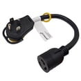 thumbnail image 1 of Parkworld 79452 Dryer Piggy-Back Adapter Splitter Cord NEMA 14-30P to 14-30R 30A 125V/250V & L6-30R 30A 250V 1.5 Feet, 1 of 5