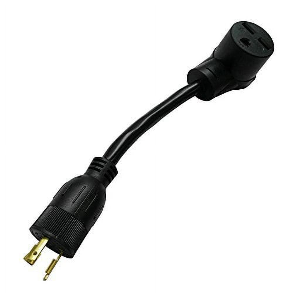 Parkworld 885057 Power Adapter cord 3-Prong Generator 20A Locking L5-20P Male Plug to 30 AMP 6-30R Female Receptacle