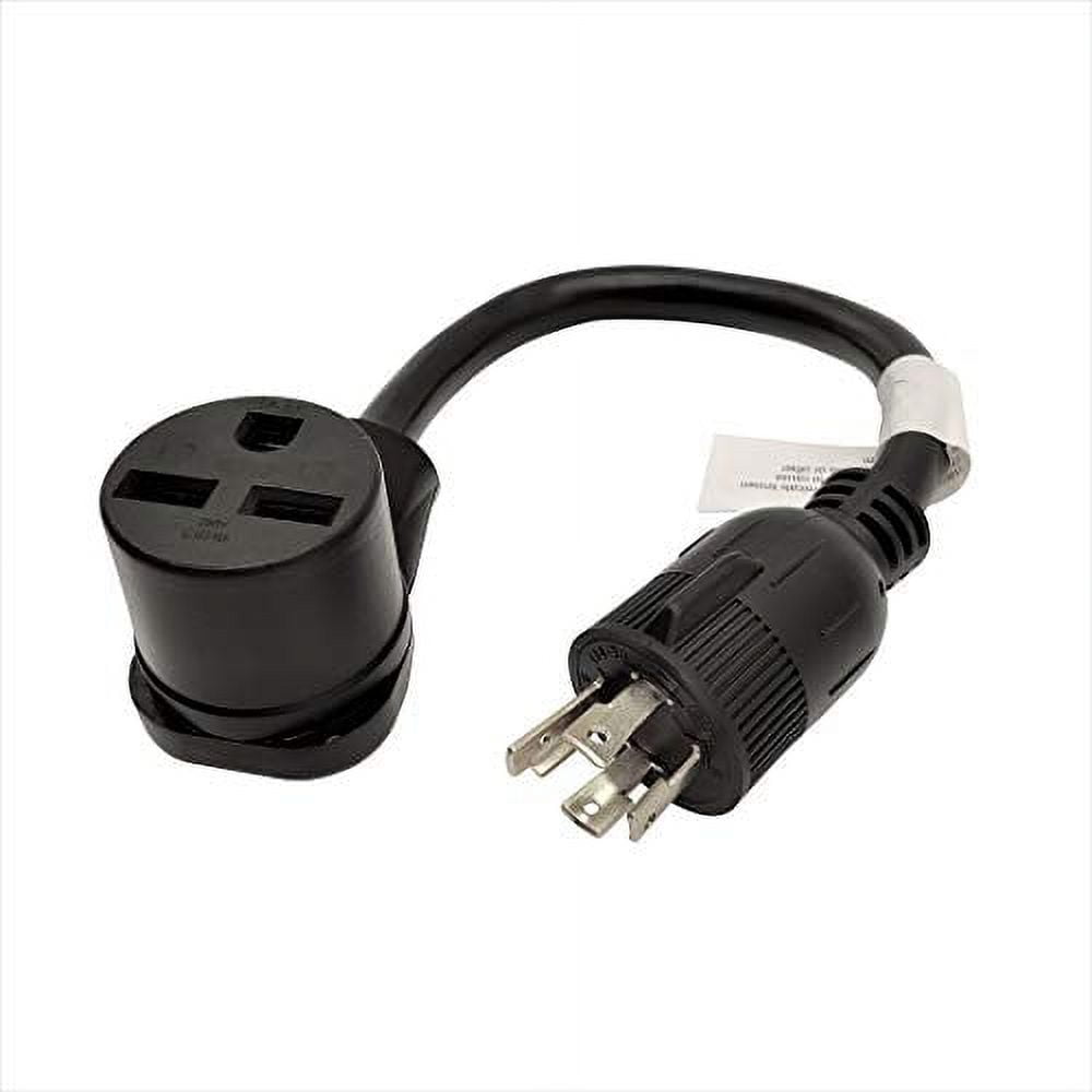 Parkworld 885088 Power Adapter cord 4-Prong Generator 30A Locking L14-30P Male Plug to welding 30 AMP 6-30R Female Receptacle