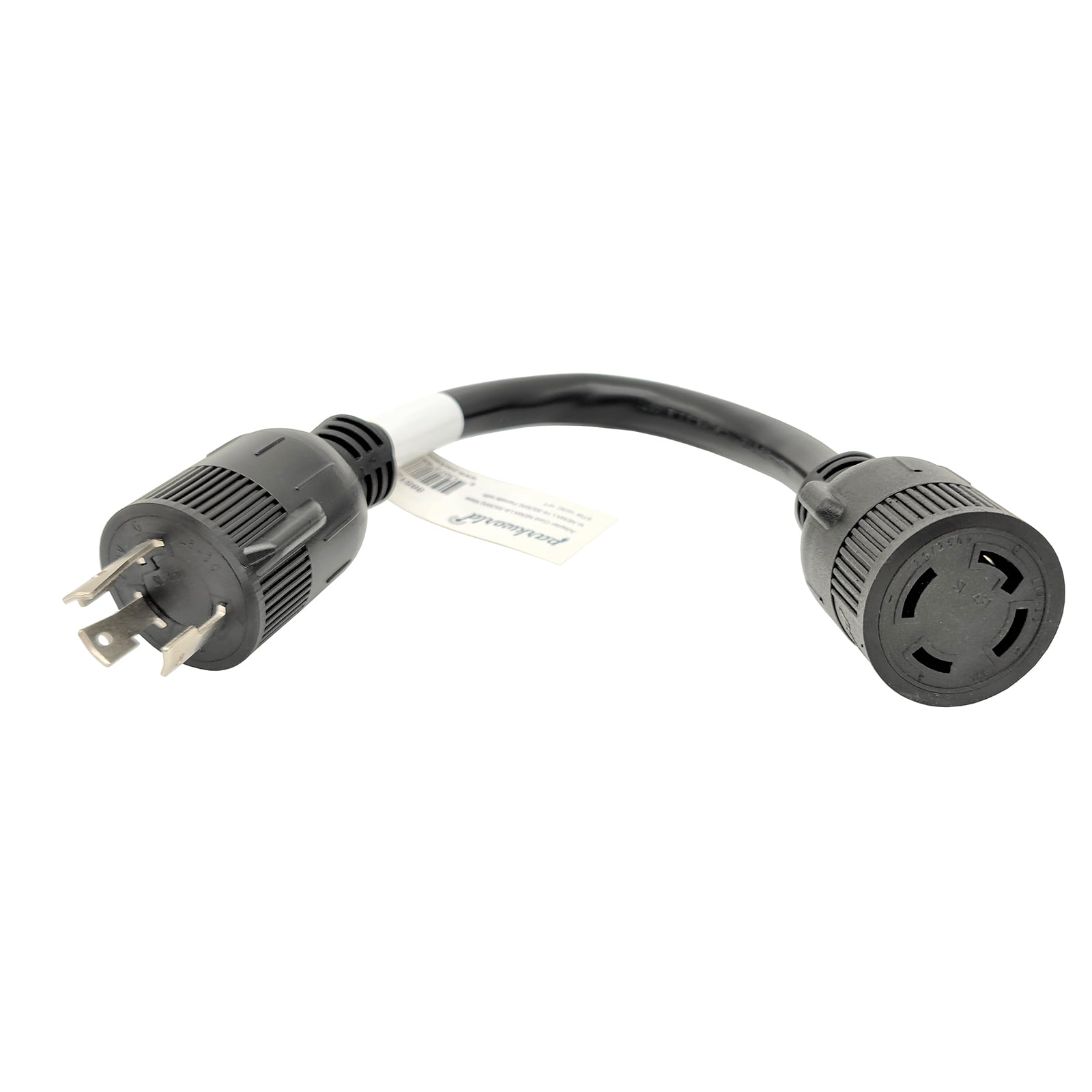 Parkworld 885125 Power Adapter cord twist lock 30 AMP L6-30 Male Plug to 4-Prong Generator 30A Locking L14-30 Female Receptacle